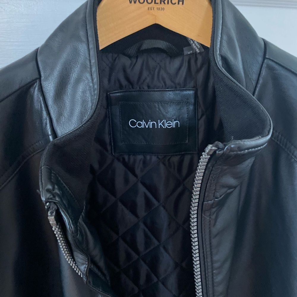 Calvin Klein Leather Jacket - Picture 3 of 5